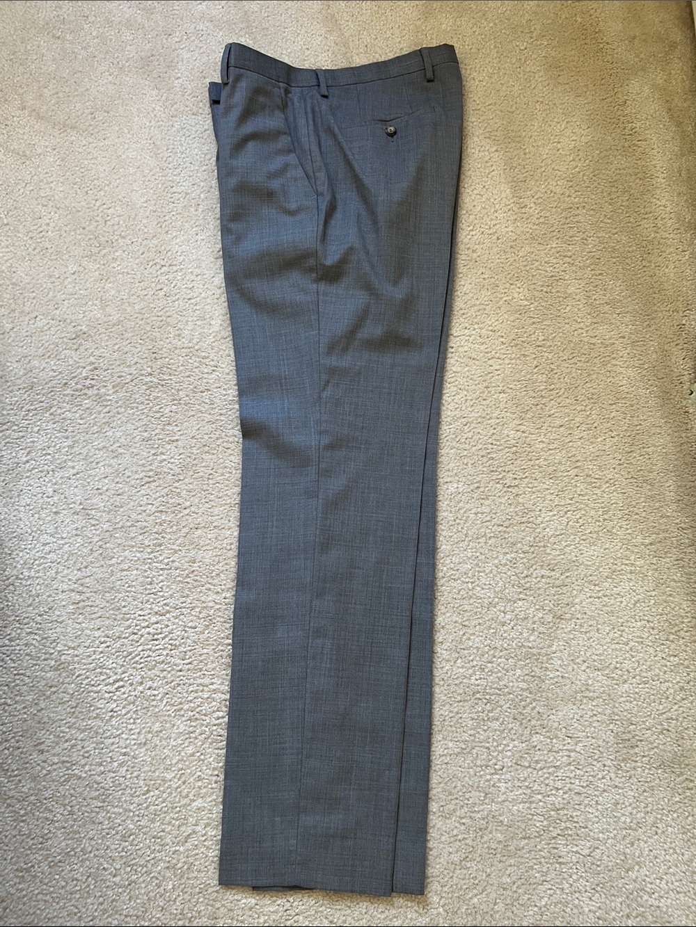 Men's Classic Gray Dress Trousers - Tailored Formal Pants